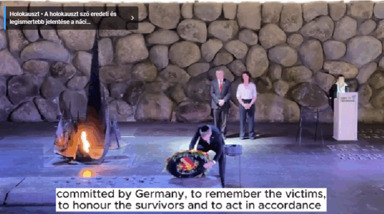 Wadephul koszorúz a Jad Vasemben