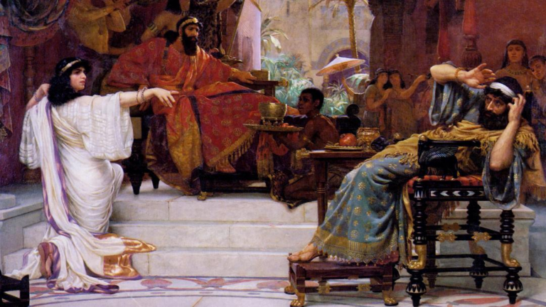 Eszter Hámánra mutat