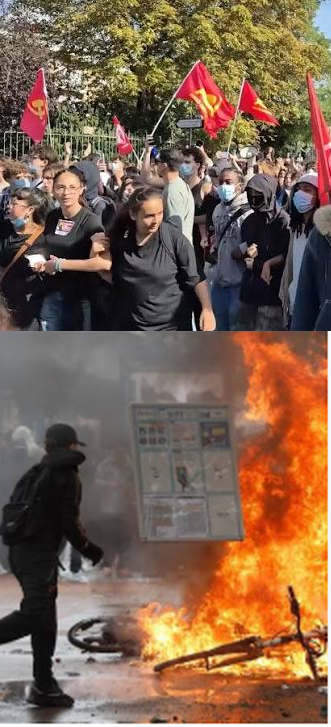 Francia diáktüntetés