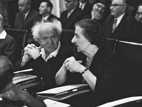 Dasvid Ben Gurion és Golda Meir